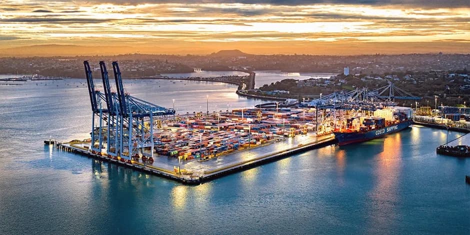 6 بندر نیوزلند در حمل و نقل بین و المللی